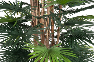 Palmier artificial H150cm Rhapis excelsa cu 86 frunze cu protectie UV