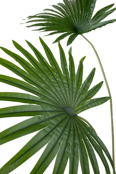 Palmier artificial H160cm Washingtonia robusta cu 12 frunze cu protectie UV