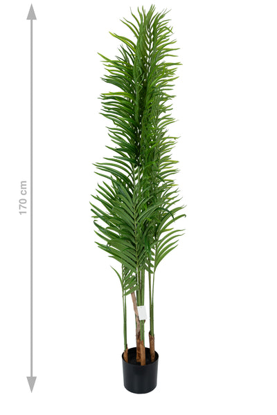 Palmier artificial H170cm Lady palm cu 15 tulpini si 15 frunze
