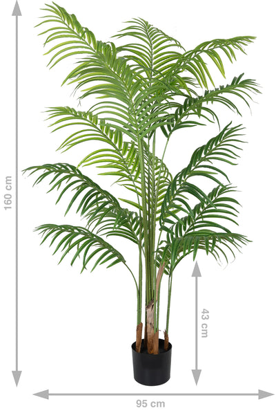 Palmier artificial H170cm Lady palm cu 15 tulpini si 15 frunze