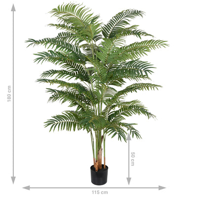 Palmier artificial H180cm Areca cu 15 tulpini si 15 frunze