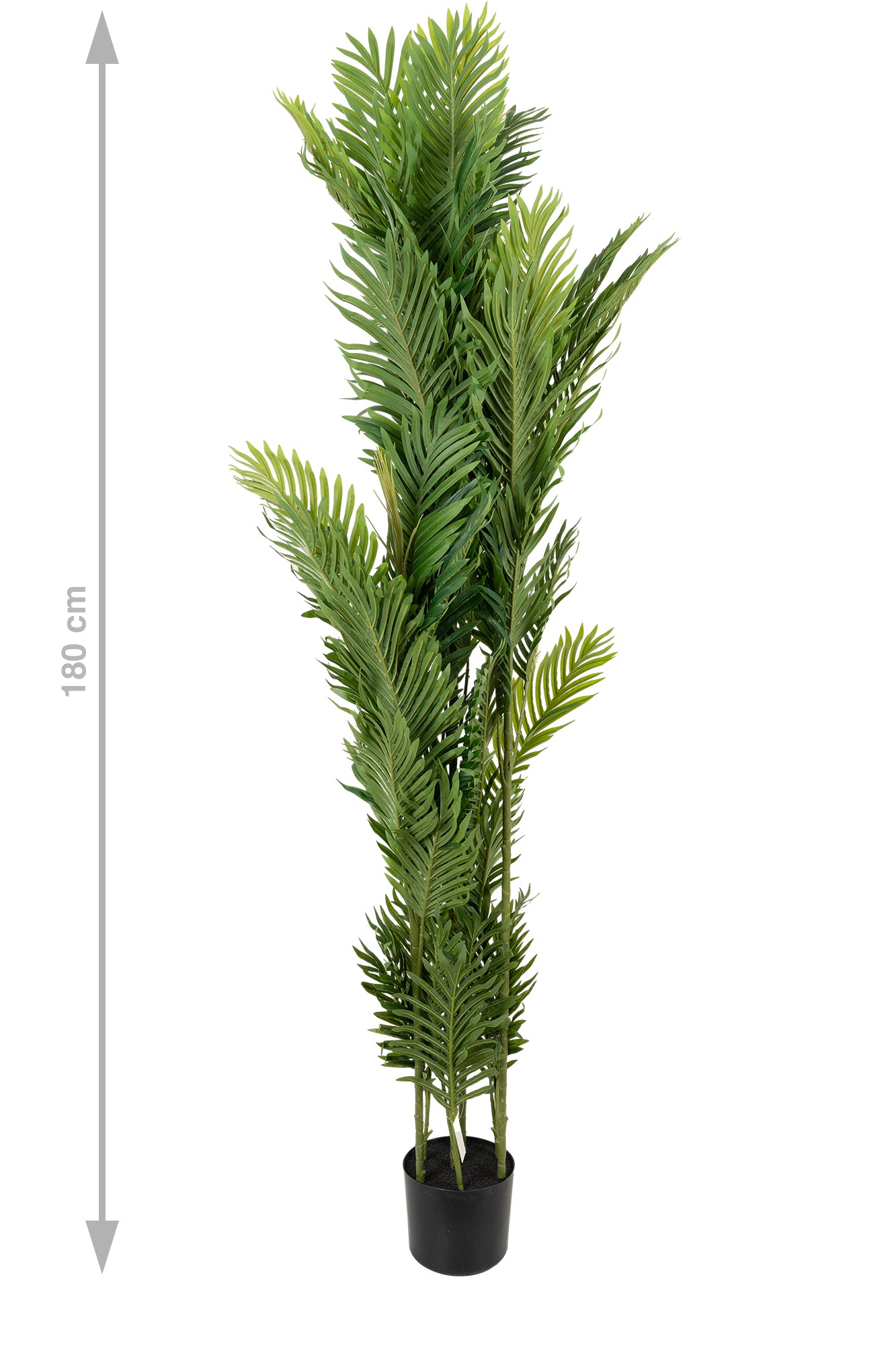 Palmier artificial H180cm Areca mini cu 7 tulpini si 69 frunze