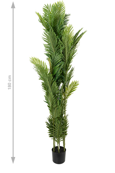 Palmier artificial H180cm Areca mini cu 7 tulpini si 69 frunze