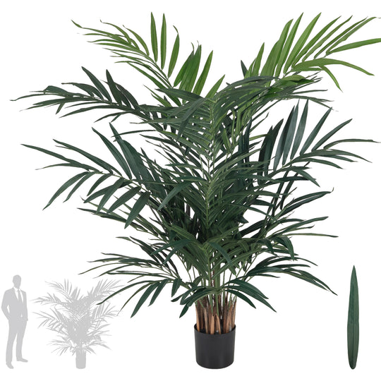 Palmier artificial H180cm Kentia cu 21 frunze