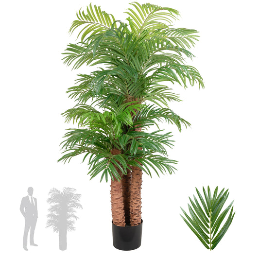 Palmier artificial H180cm Phoenix roebelenii cu 32 frunze