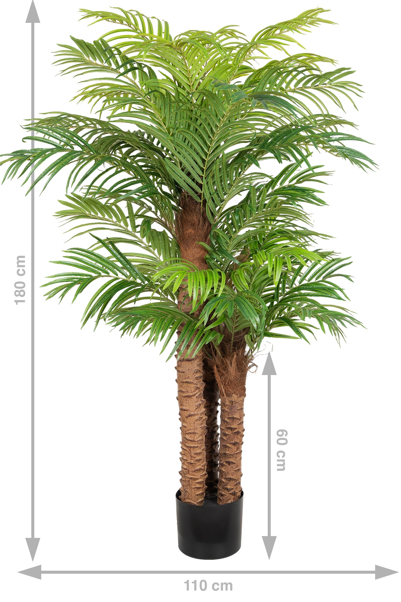 Palmier artificial H180cm Phoenix roebelenii cu 36 frunze