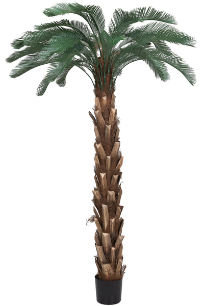 Palmier artificial H210cm Cycas cu 30 frunze cu protectie UV