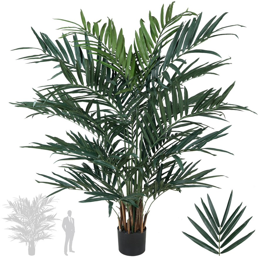 Palmier artificial H210cm Kentia cu 24 frunze