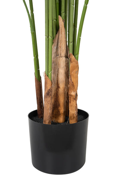 Palmier artificial H210cm Lady palm cu 21 tulpini si 21 frunze