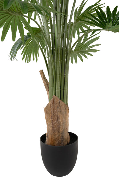Palmier artificial H220cm Washingtonia cu 20 frunze cu protectie UV
