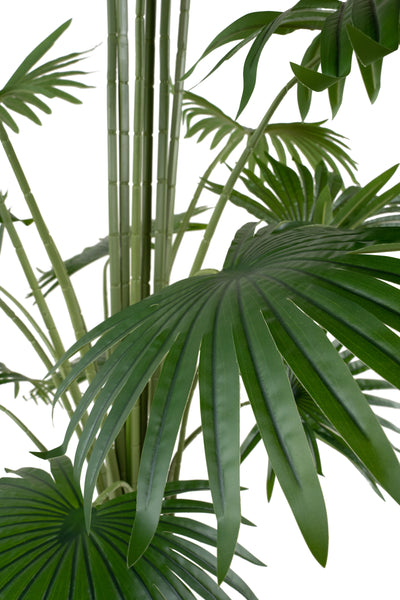 Palmier artificial H220cm Washingtonia cu 20 frunze cu protectie UV