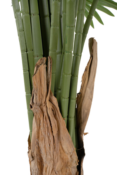 Palmier artificial H220cm Washingtonia cu 20 frunze cu protectie UV