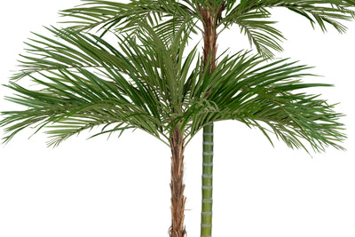 Palmier artificial H240cm Areca De Luxe cu 2 trunchiuri