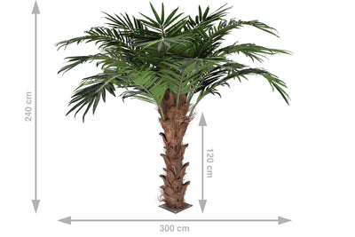 Palmier artificial H240cm Phoenix exotic. coroana D300cm cu protectie UV