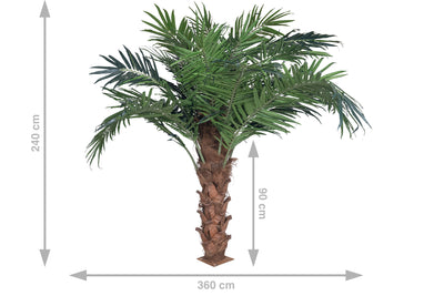 Palmier artificial H300cm Phoenix exotic. coroana D420cm cu protectie UV