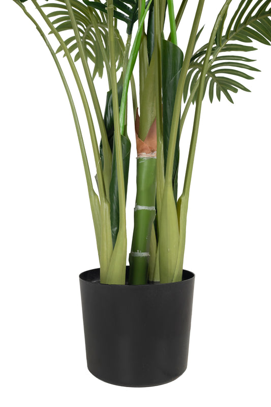 Palmier artificial H90cm Kentia cu 15 frunze