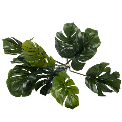 Philodendron artificial Pertusum cu 8 frunze H60cm