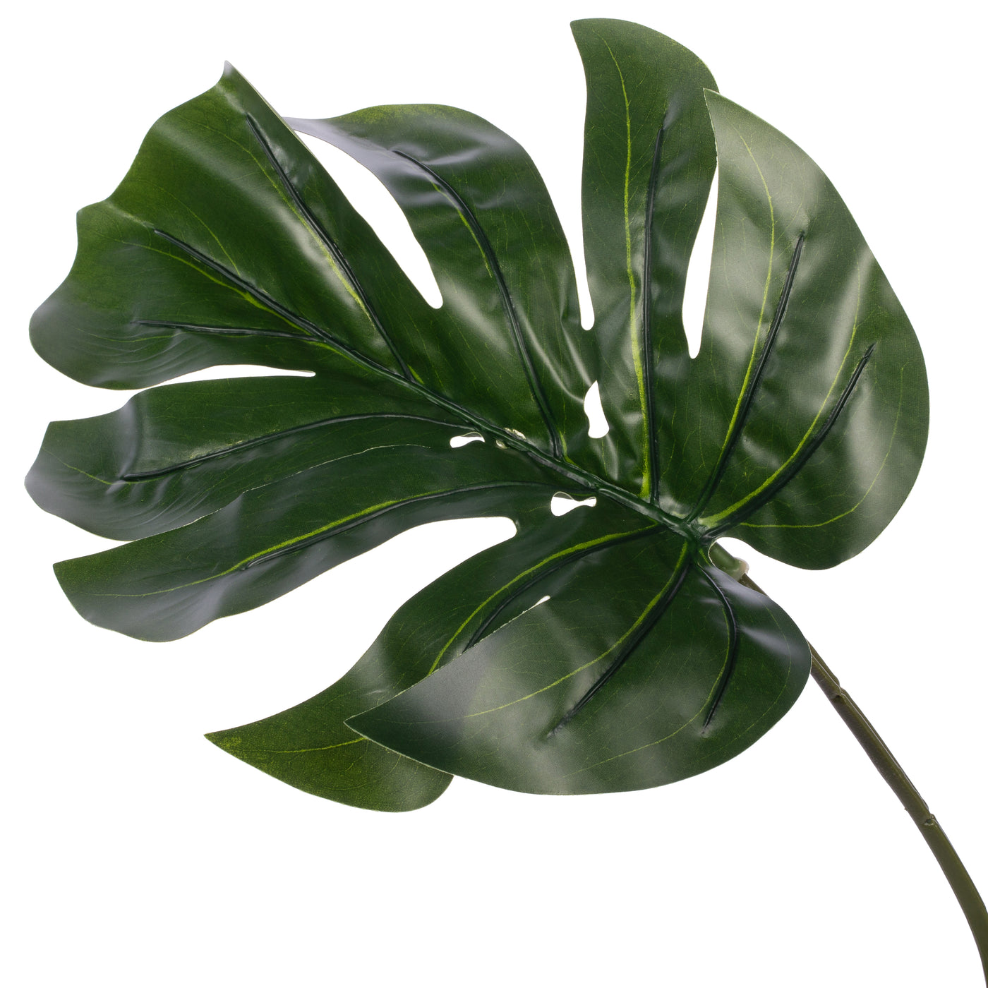 Philodendron artificial Pertusum cu 8 frunze H60cm