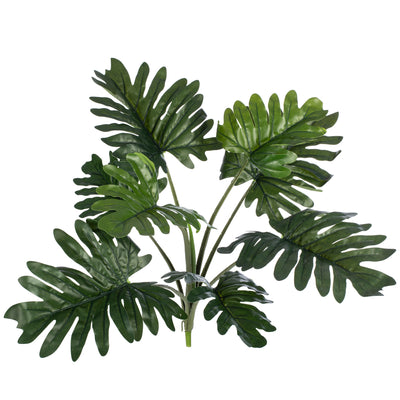 Philodendron xanadu artificial cu 8 frunze D50xH80 cm