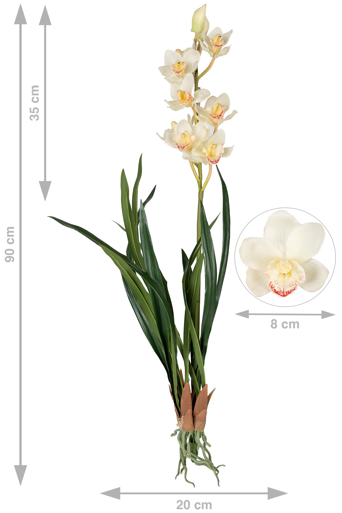 Planta artificiala Cymbidium 90 cm