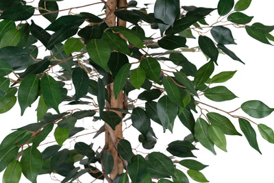 Copac artificial H180cm Ficus cu 3 trunchiuri si 966 frunze verzi