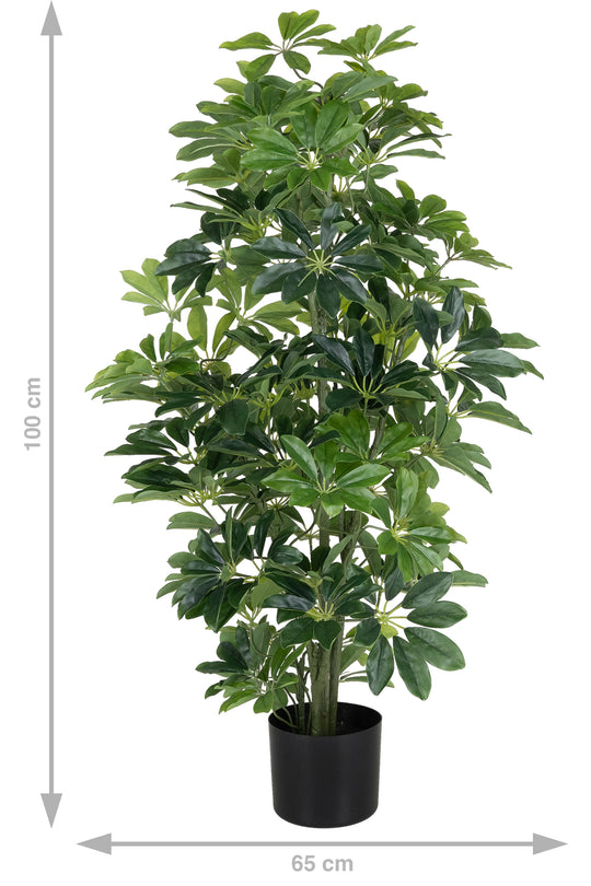 Planta artificiala H100cm Schefflera arboricola cu 477 frunze