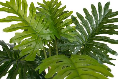 Planta artificiala H120cm Philodendron cu 11 frunze