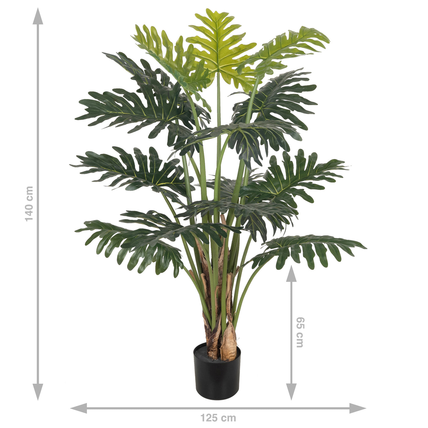 Planta artificiala H140cm Philodendron xanadu. coroana D125cm