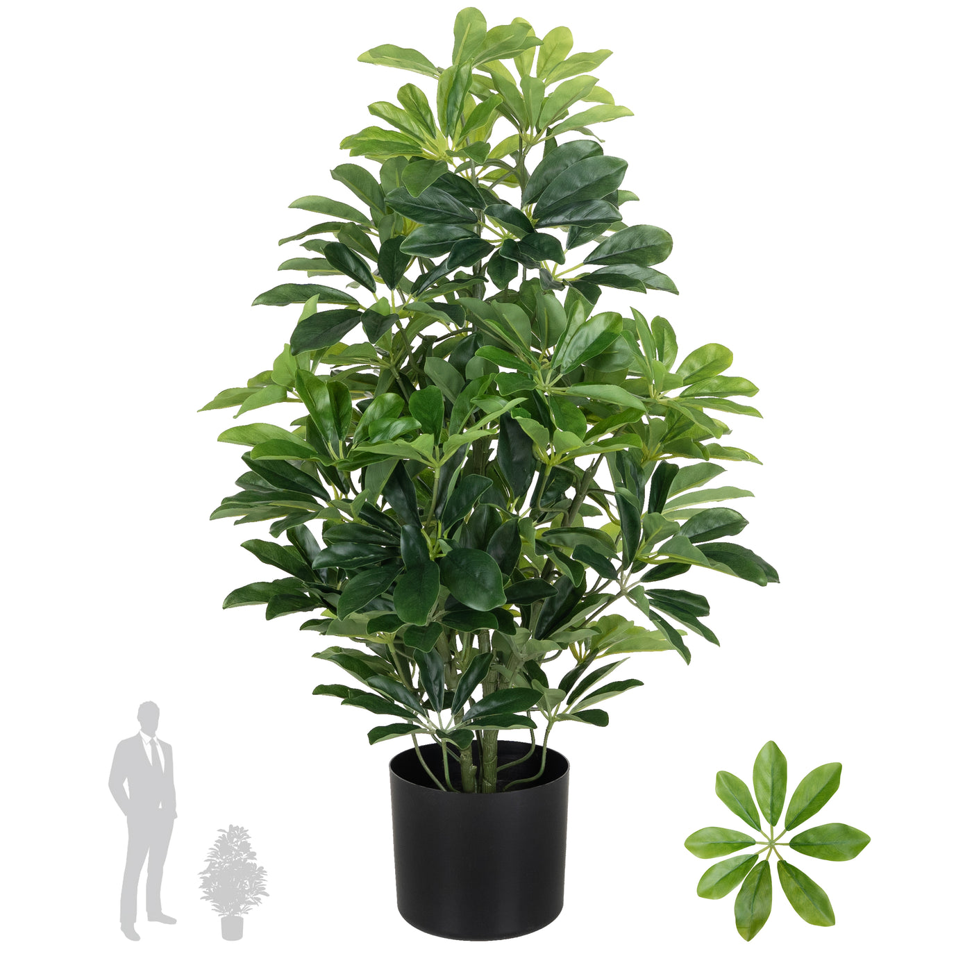 Planta artificiala H80cmSchefflera arboricola cu 766 frunze