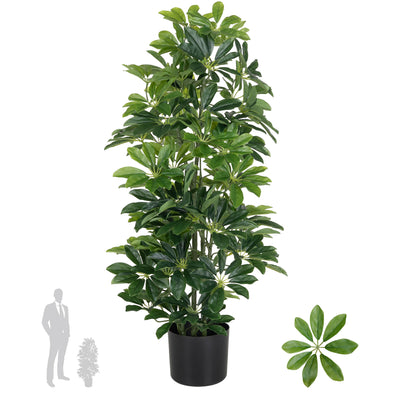 Planta artificiala H90cm Schefflera arboricola cu 591 frunze