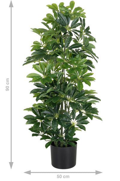 Planta artificiala H90cm Schefflera arboricola cu 591 frunze