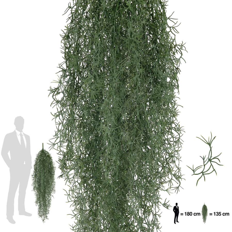 Planta curgatoare Long hair (tillandsia) 135 cm verde inchis