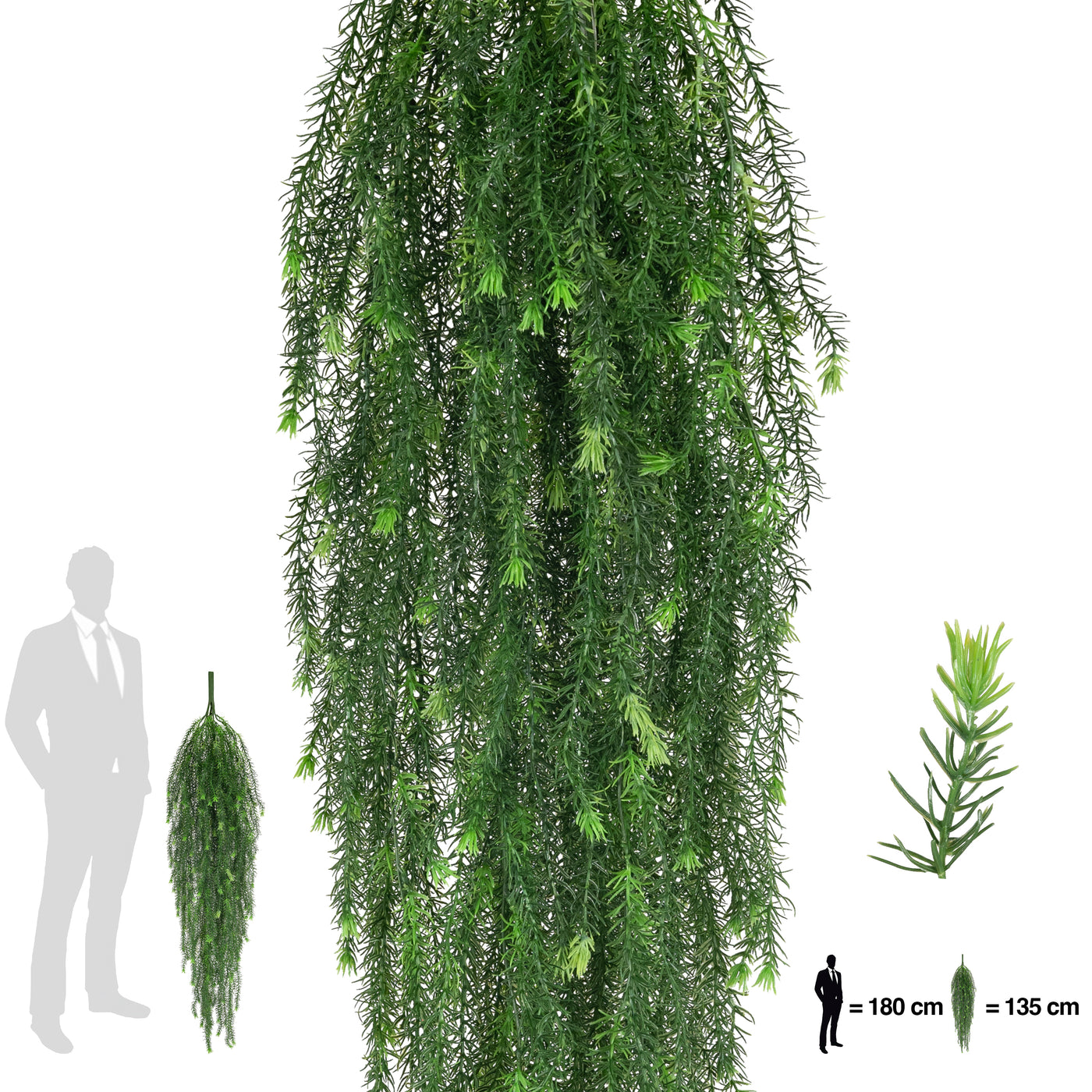 Planta curgatoare rozmarin 135 cm verde inchis