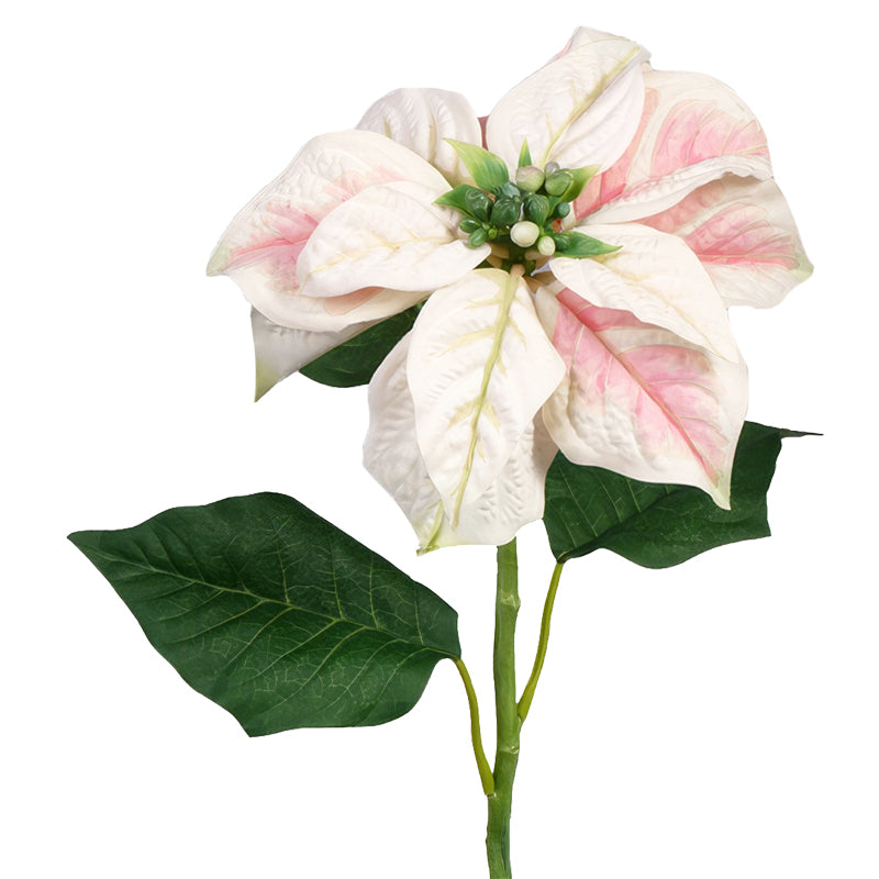 Poinsettia artificiala roz H70 cm