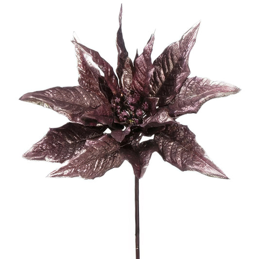 Poinsettia artificiala Xmas D20xH65 cm mov