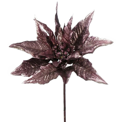 Poinsettia artificiala Xmas D20xH65 cm mov