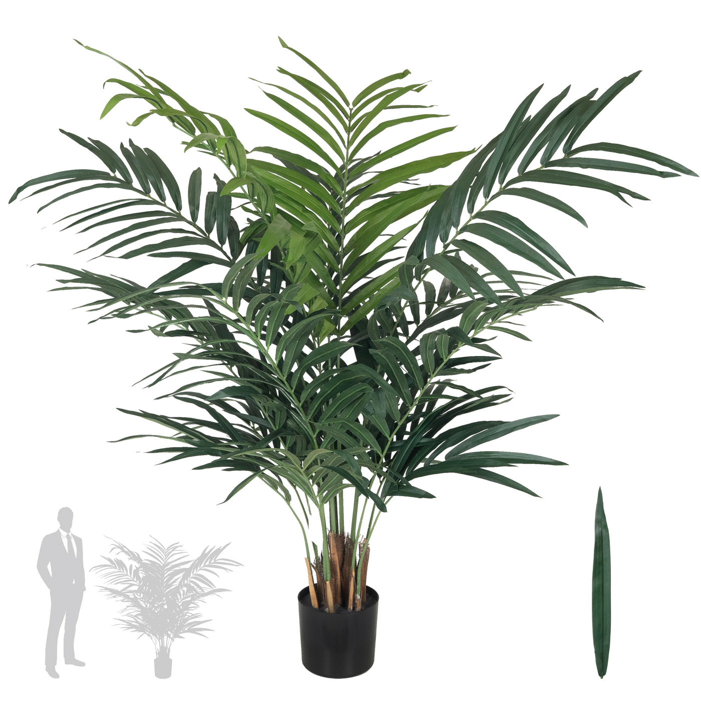 Palm artificial H150cm Kentia cu 16 frunze