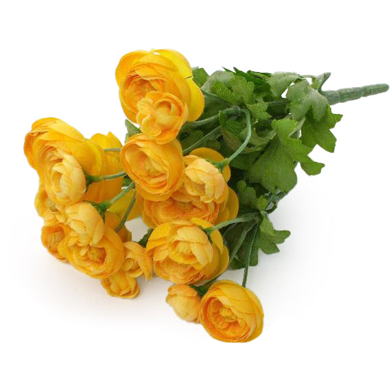 Ranunculus artificial galben H23 cm HO