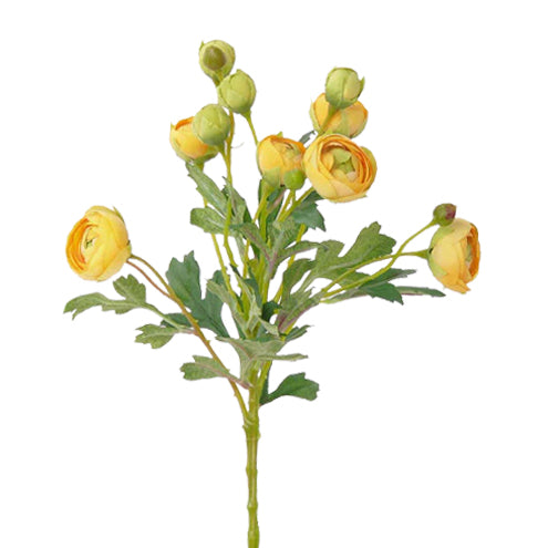 Ranunculus artificial galben H55 cm