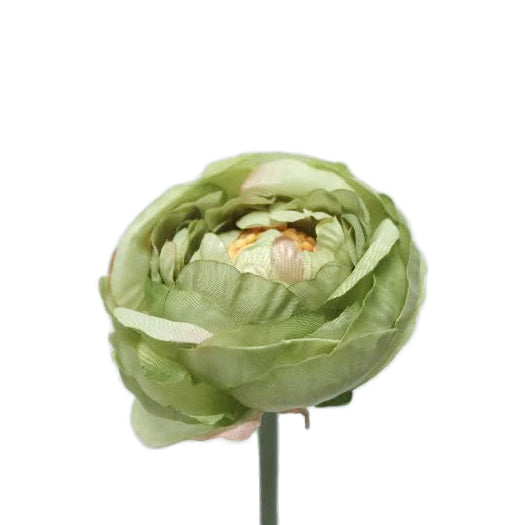 Ranunculus artificial verde D7x3xH30 cm HO