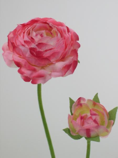 Ranunculus artificial roz D6xH55 cm HO