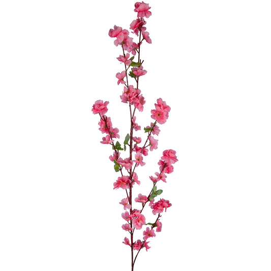 Crenguta artificiala de piersic cu flori H125 cm. roz