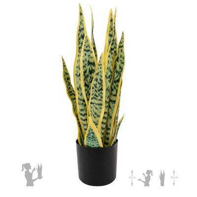 Sansevieria artificiala zeylanica cu 16 frunze H50 cm