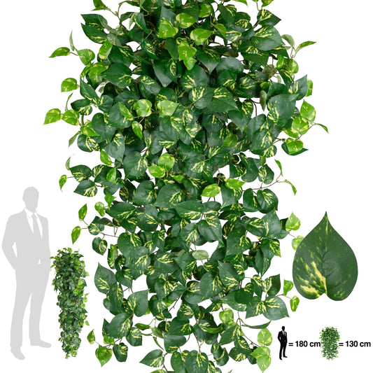 Scindapsus artificial 130 cm cu 570 frunze. verde - galben