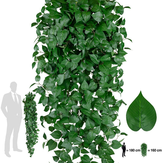 Scindapsus artificial 180 cm cu 850 frunze. verde deschis