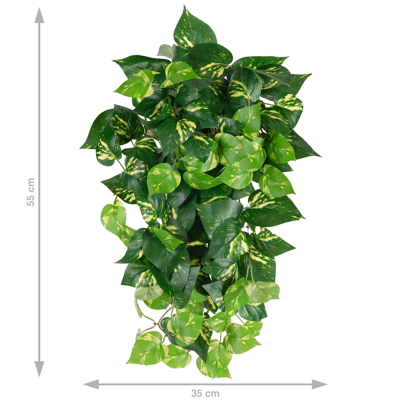 Scindapsus artificial 50 cm cu 128 frunze. verde - galben