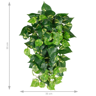 Scindapsus artificial 50 cm cu 128 frunze. verde - galben