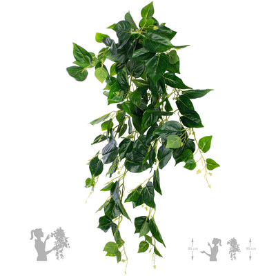 Scindapsus artificial 90 cm verde cu protectie UV