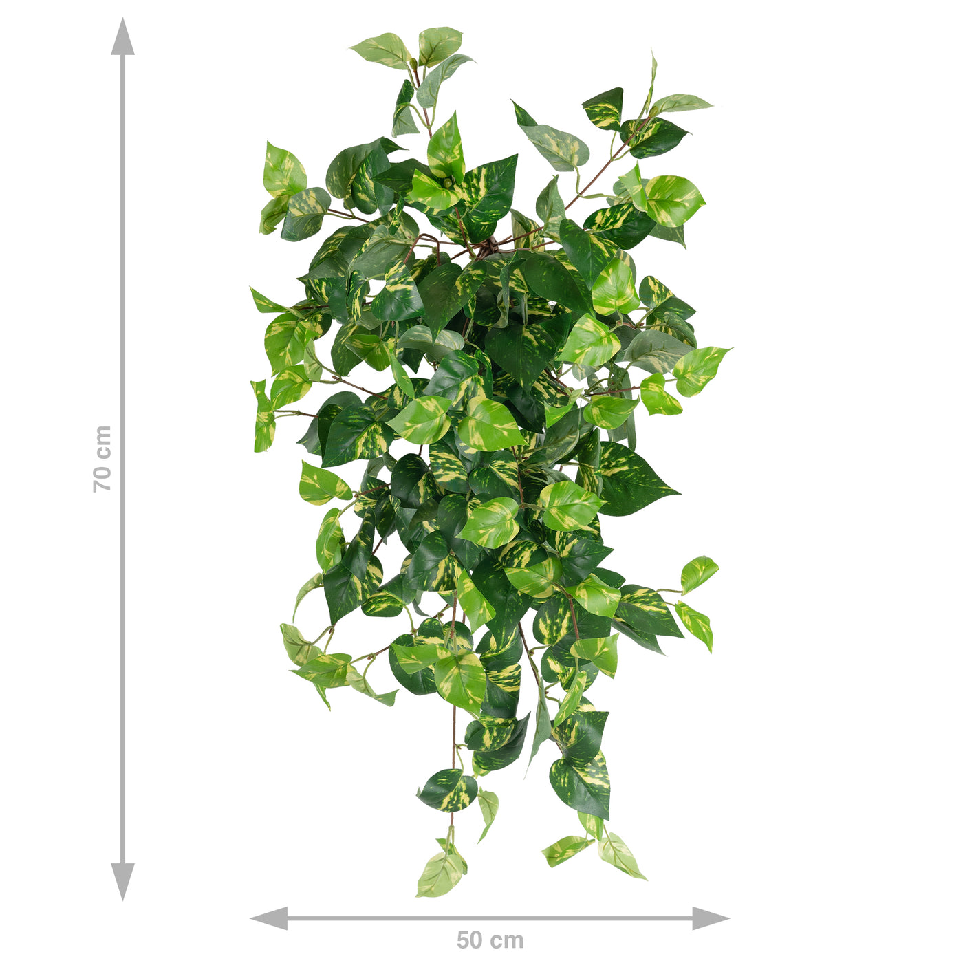 Scindapsus artificial W50xH70 cm cu 202 frunze. verde - galben