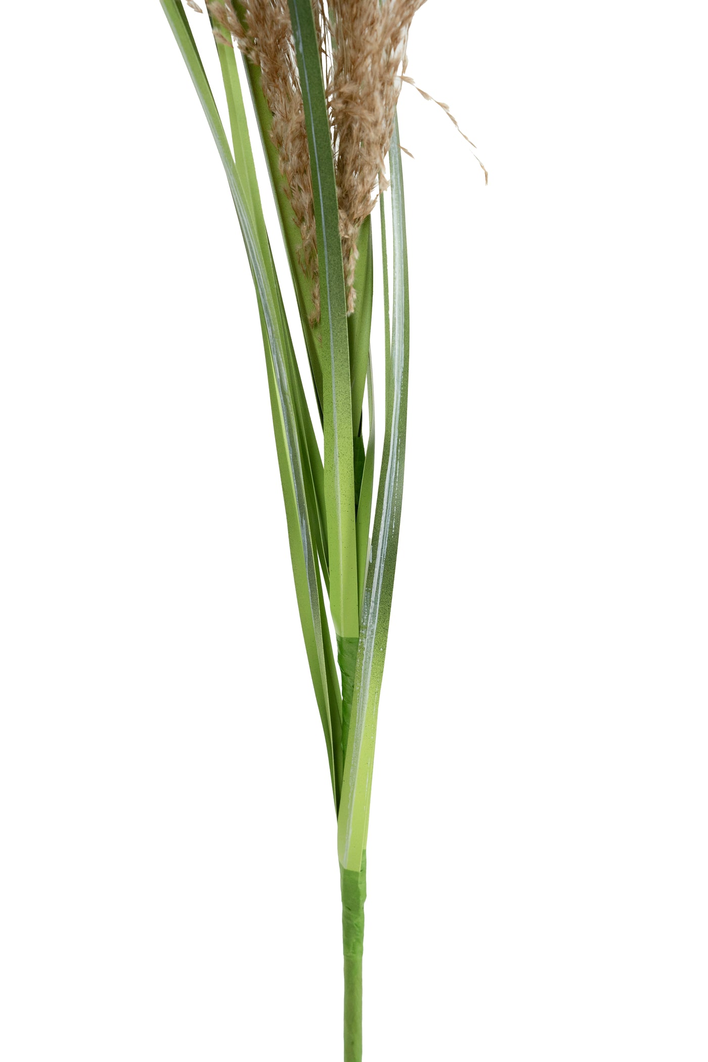 Spic iarba artificiala 110 cm cu 1 floare naturala de pampas bej deschis